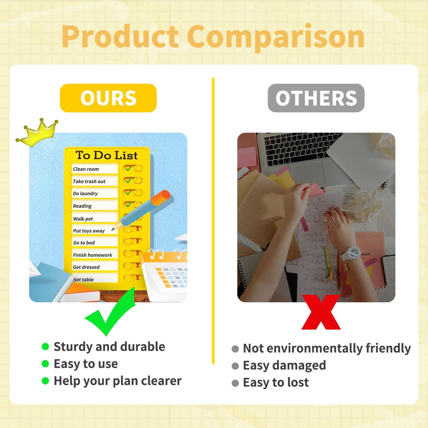 4 Pieces Chore Chart for Kids Multiple Kids - Sliding Routine Chart: Reusable to Do List, RV Checklist, Planning Board, Visual Schedule, and Reminder (bluepinkgreenyellow)