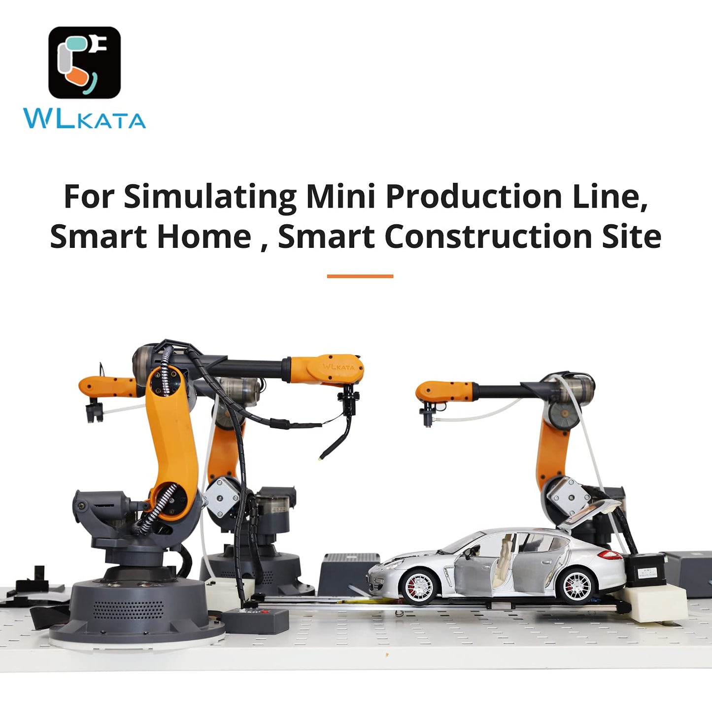 wlkata Mirobot 6DoF Mini Industrial Robotic Arm Professional Kit Programmable Lightweight Desktop Robotic Arm for K12 or 3D Printer
