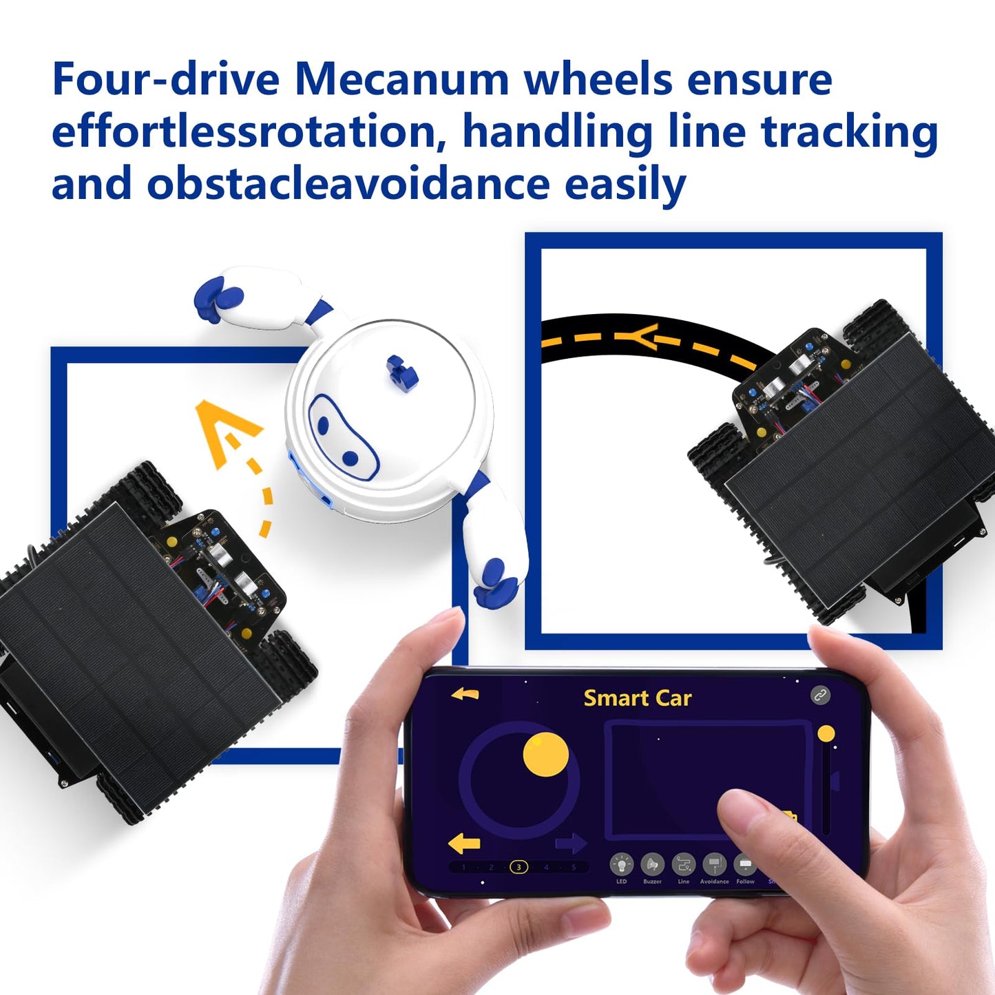 Robot Kit, Robotics for Kids Ages 8-12 12-16, 4-in-1 ESP32 Smart Tank Solar Robot Car for Arduino/Scratch/Python, STEM Science Kit 4WD Remote Control Car Coding Gift Building Toy for Boys Girls Teens