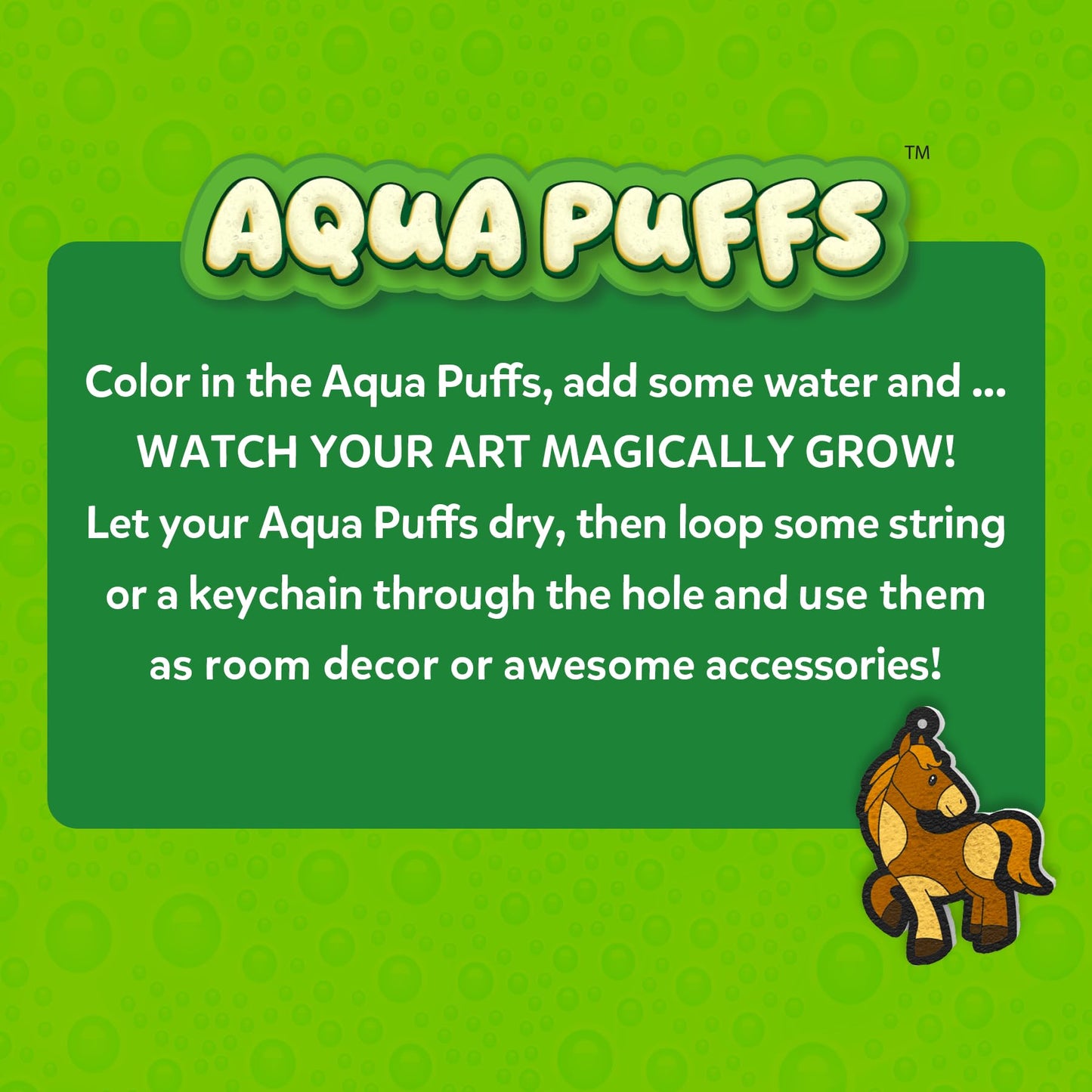 Skillmatics Aqua Puffs - 3D Art Kit, Animals, Mess-Free Paint by Number Craft for Kids, DIY Color Activity, Screen-Free Entertainment, Travel & Creative Gift for Girls & Boys Ages 4, 5, 6, 7, 8, 9, 10