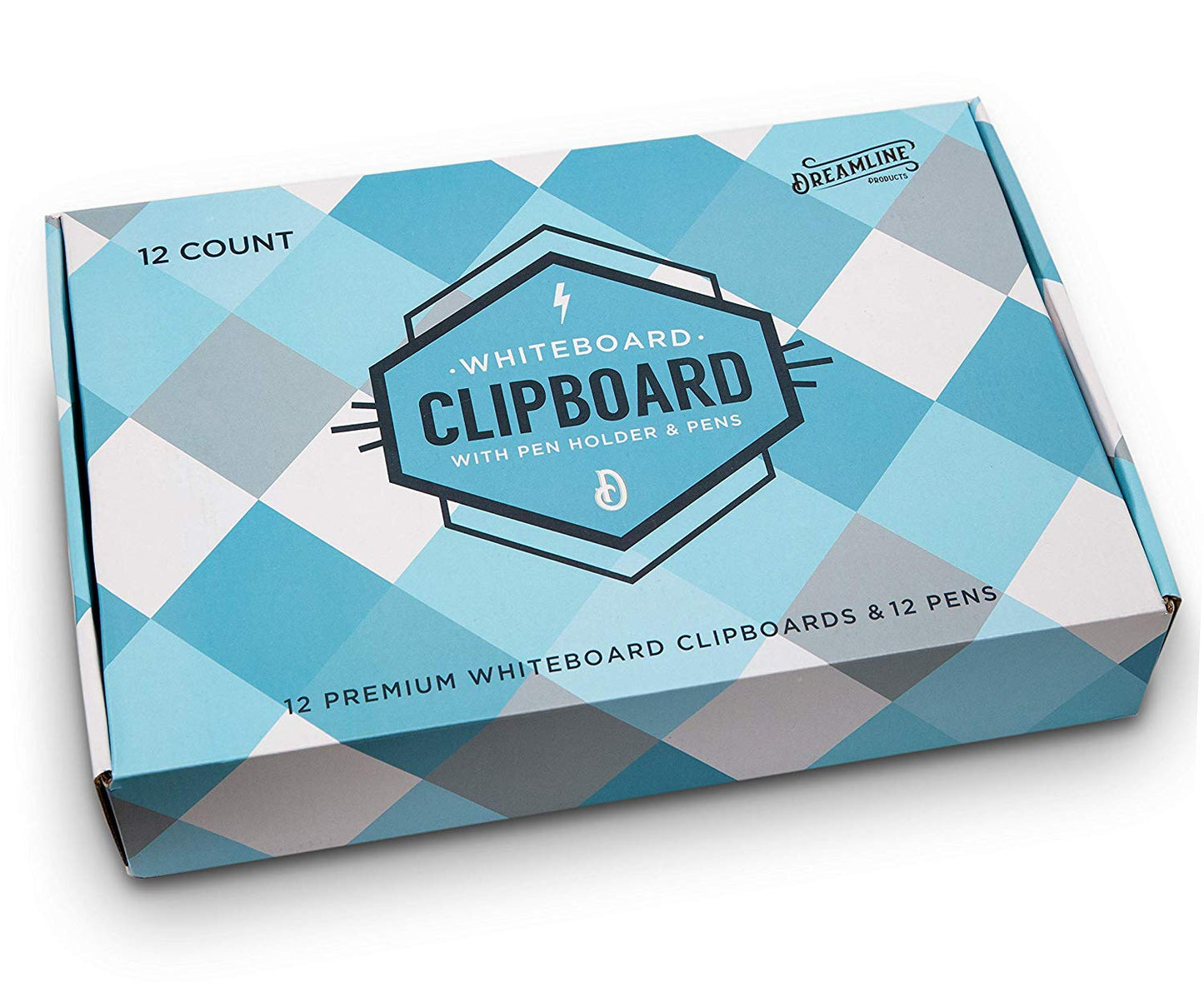 Dry Erase Clipboard Set (12pc) with White Board Markers - Small Dry Erase Clipboards for Classroom, To-Do Lists - 12 Markers Included!