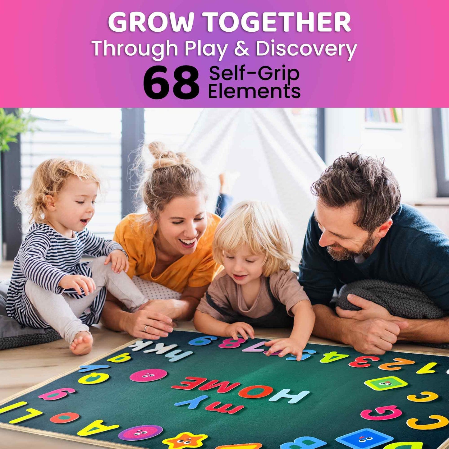 QUOKKA USA Felt Board for Kids 3-5 Years Old - Social Emotional Preschool Learning Activities for Ages 3-5 - Educational Flannel Toy Speech Therapy Gift