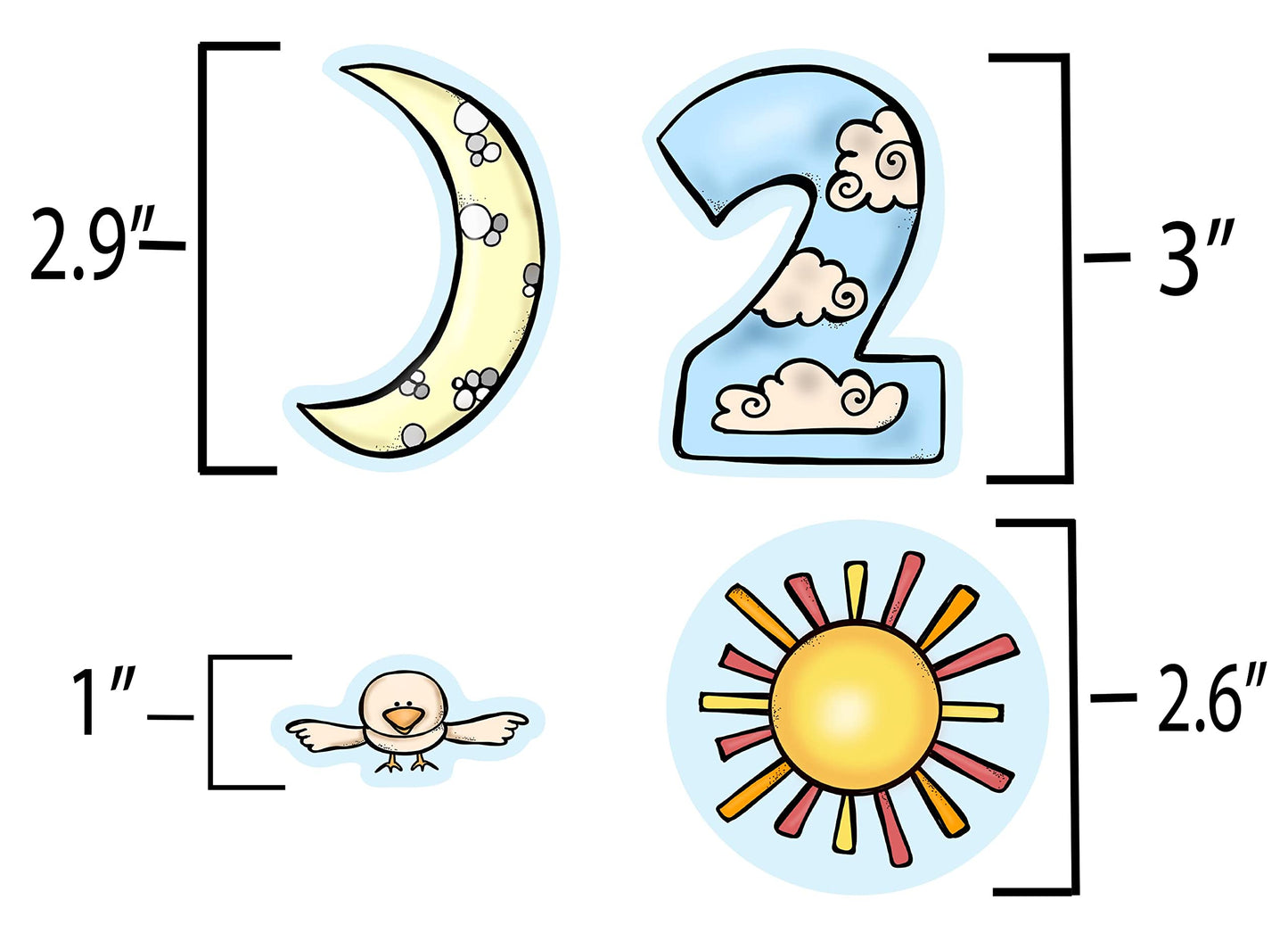 Days of Creation 23 PRECUT Felt Figure for Bible Felt/Flannel Board Stories Story Set Lesson Guide Activity Pages (Small)
