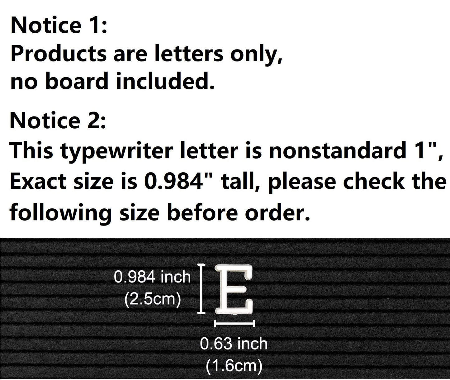 G GAMIT Felt Letter Board Letters Set - Pre-cut 418pcs Nonstandard 1inch White Typewriter Letters Only (No Board Included)