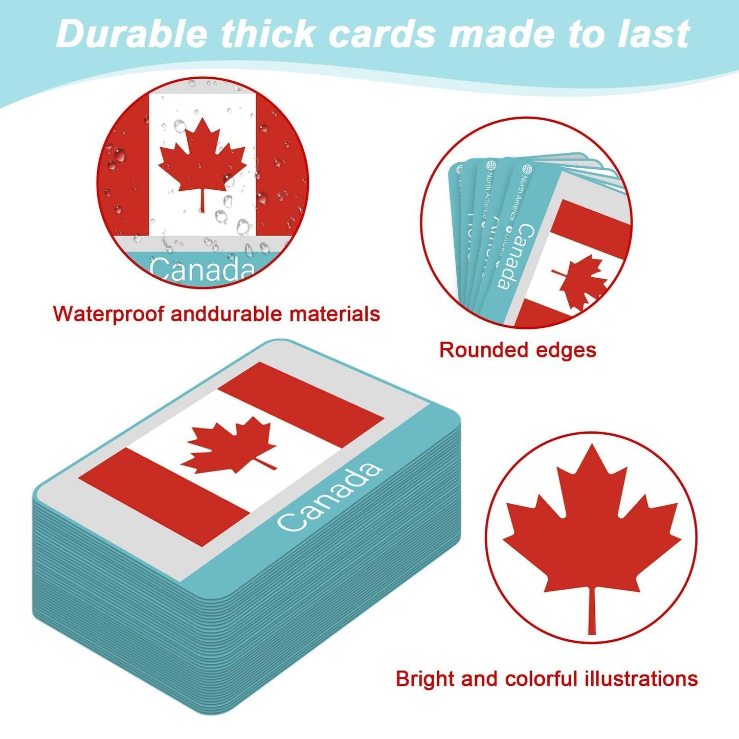 244PCS Countries of The World Flags Flash Cards Country Continent Capitals Population Country Flag Geography Educational Cards Game Gift for Family & Adults All Countries Flags of The World