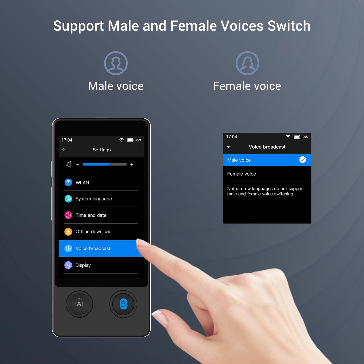 ANFIER Language Translator Device No WiFi Needed 2024 Voice Translation Updated Offline Translator in 16 Languages Online for 144 Languages 97% High Accuracy for Travel Business
