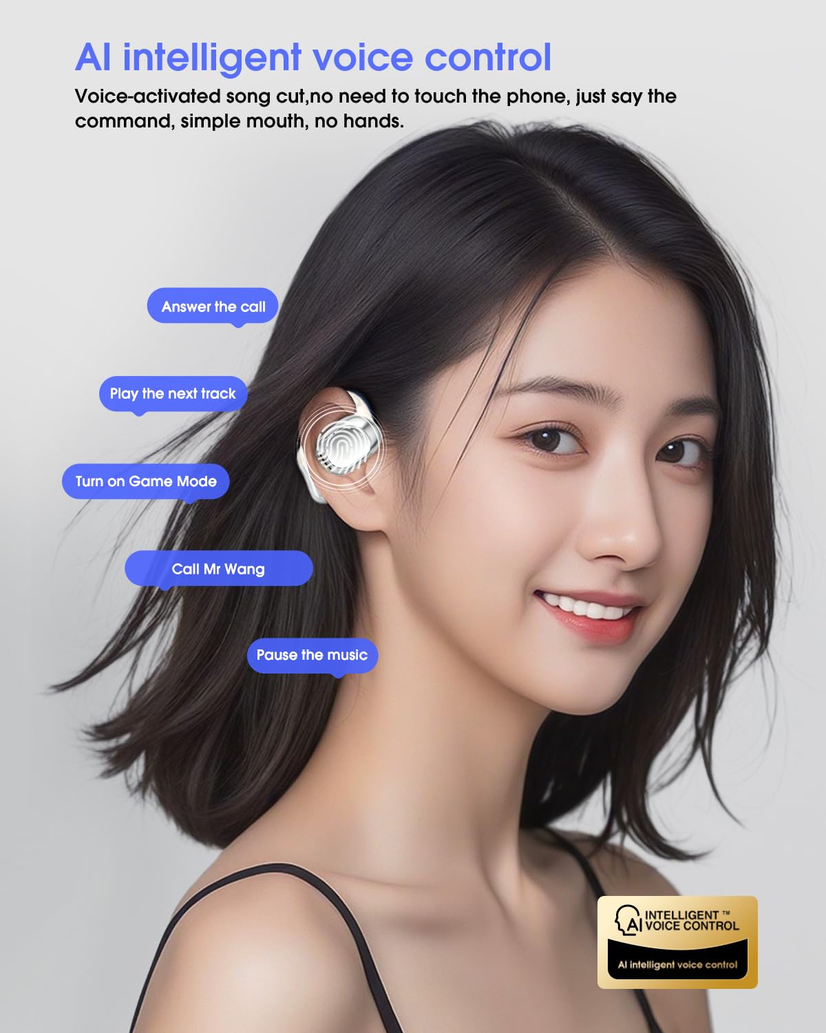 Translation Earbuds Wireless Bluetooth Headphones - Real-time Interpreter Language Translator Ear Buds with APP No Subscription, Touch Control Operate Fit Travel, Learning, Video Call Translating