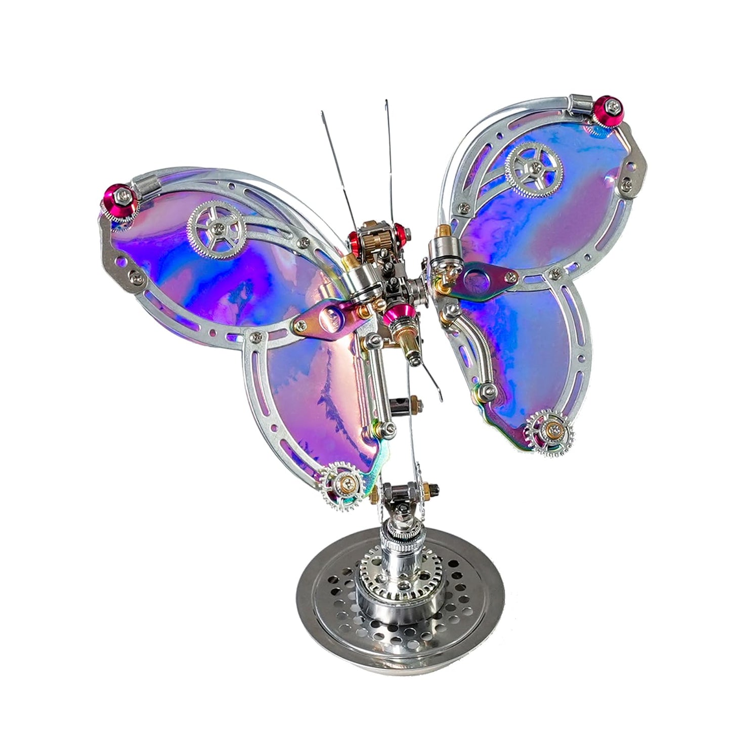 Arcynix Mostarle Cyberpunk Phantom Butterfly 3D Metal Puzzle Kit 243 Piece Adult Craft Kit LED Light Model for Teens and Adults 3D Puzzles and Metal Earth Models Perfect DIY Gift