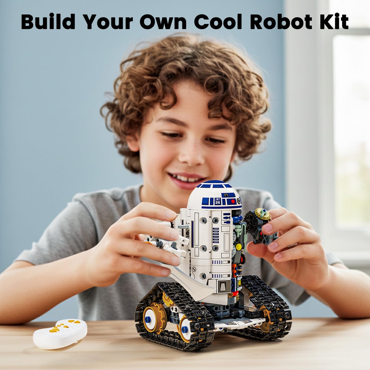 Glikid STEM RC Robot Building Kit - 3 in 1 APP & Remote Control Robotics for Kids Ages 8-12, DIY Educational Toy Programming & Science Project Kit, Birthday Gifts for Boys Girls