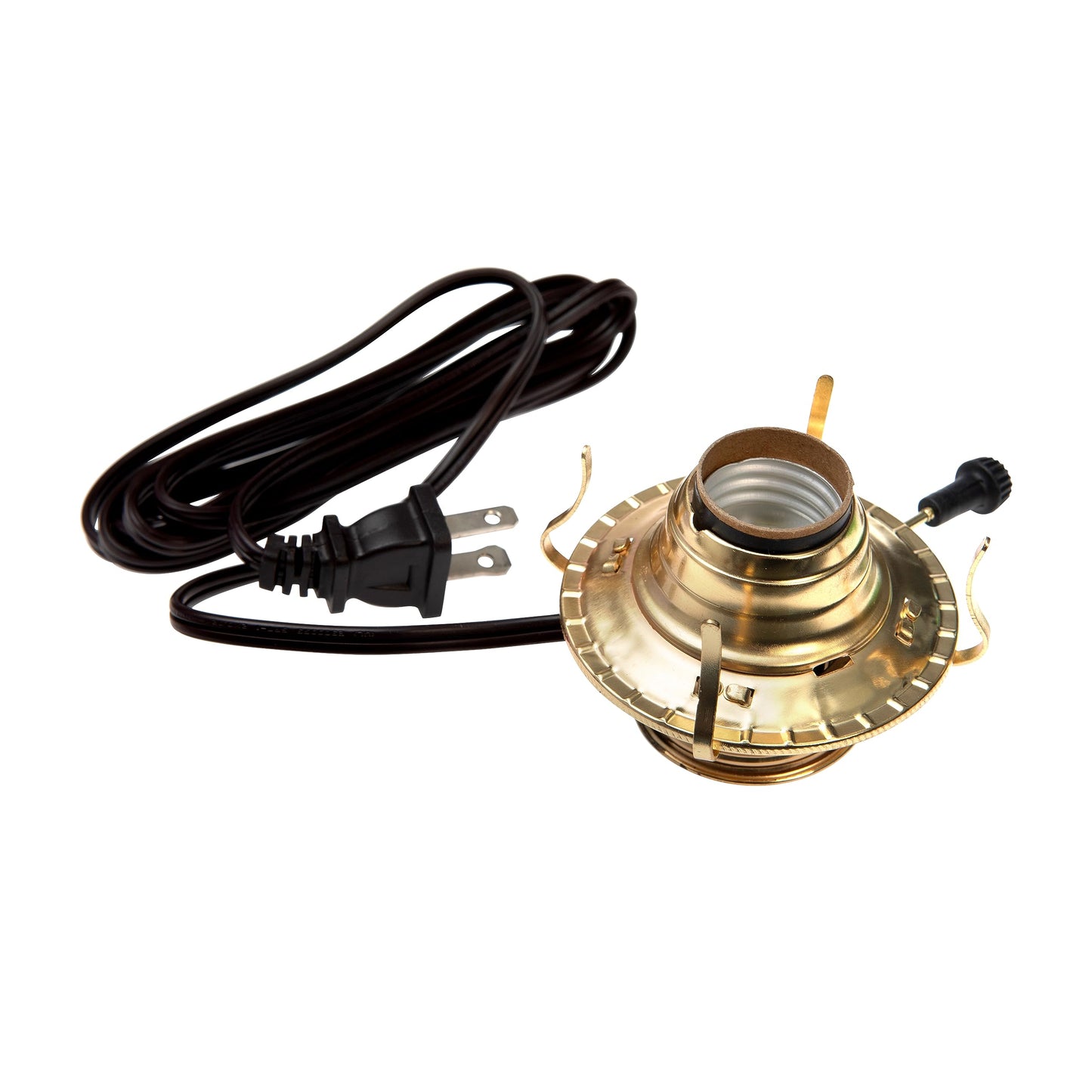 Creative Hobbies Mason Jar Electric Oil Lamp Burner DIY Kit, Pre-Wired, Regular Mouth, Gold, Model M999EM