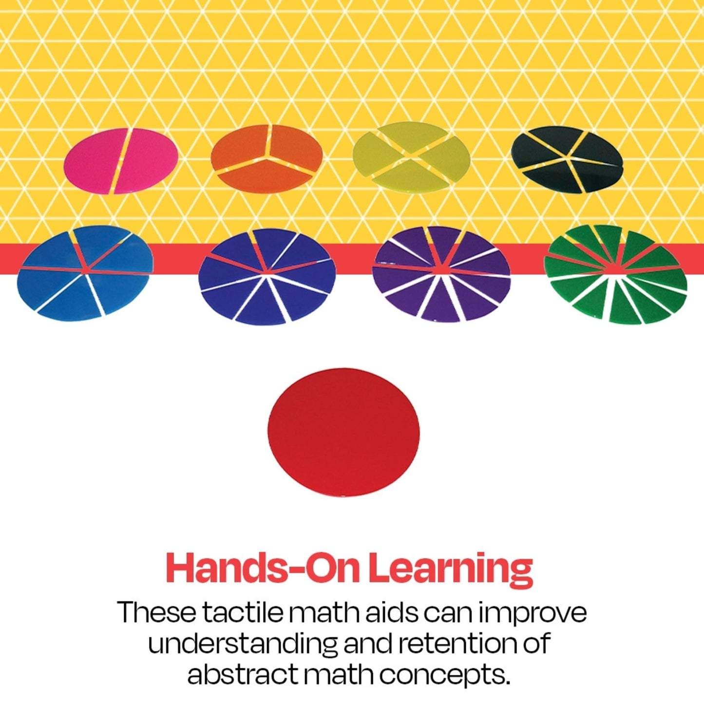 School Smart Fraction Circles, Set of 51