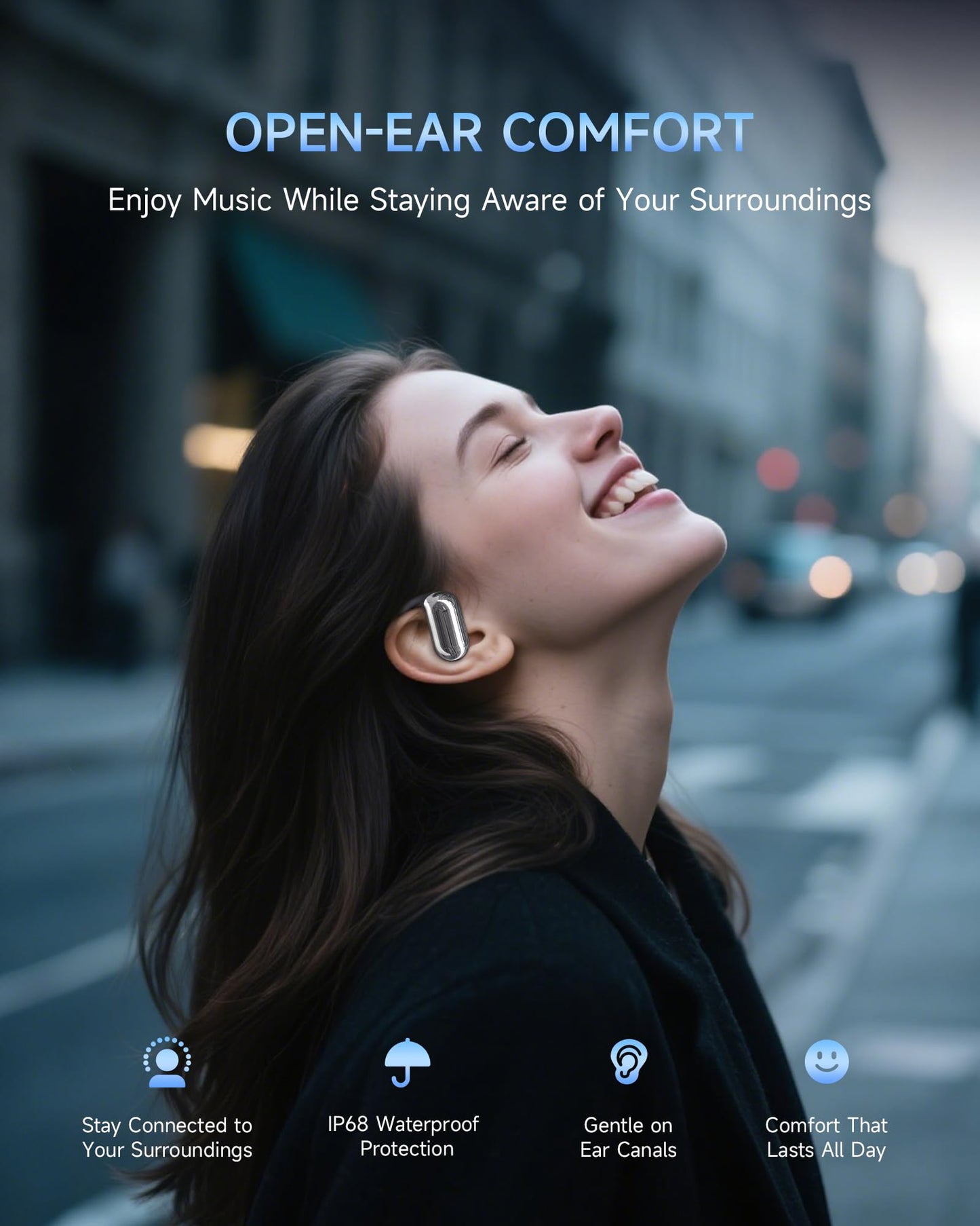 Faxoimu AI Translation Earbuds Real Time, 3-in-1 Translator Earbuds, 80H Playtime Translating Device, 144 Language Translator Earbuds for iPhone and Android, for Travel/Business/Meeting/Learning