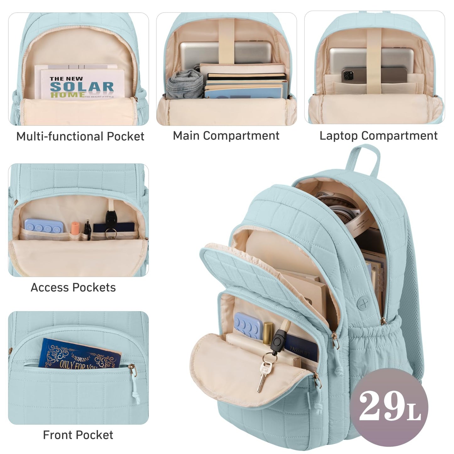 kadilong backpack 232-LightBlue-US