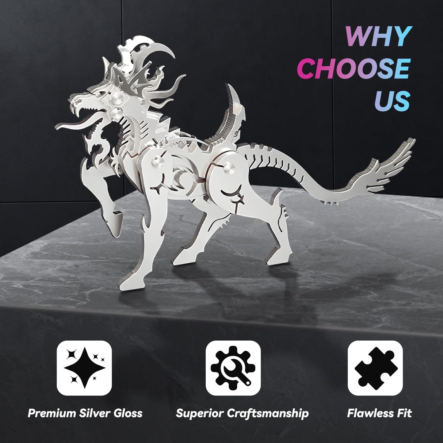 3D Metal Puzzles,3D Metal Puzzle for Adults,Mechanical Model Kit Baize,Steel 3D Puzzles Stainless Steel Ornaments for Adults Home Decor Art Craft Gifts Toys.