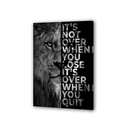 BWSPACE Wall Art Work-Creative Inspirational Canvas Prints, Painting Printing Canvas, Animal Print Motivational Suitable for Office, Hotel, Restaurant (Motivational-B1, 12x18 inches)