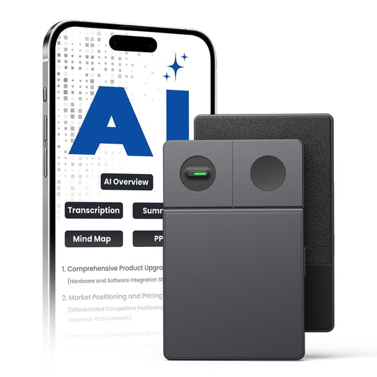 Yiugae Note AI Voice Recorder Personal Assistant AI Transcribe & Summarize Support 126 Languages 64GB Portable AI Note Taking Assistant for Phone Calls, Meetings＆Interveiws, Magnetic