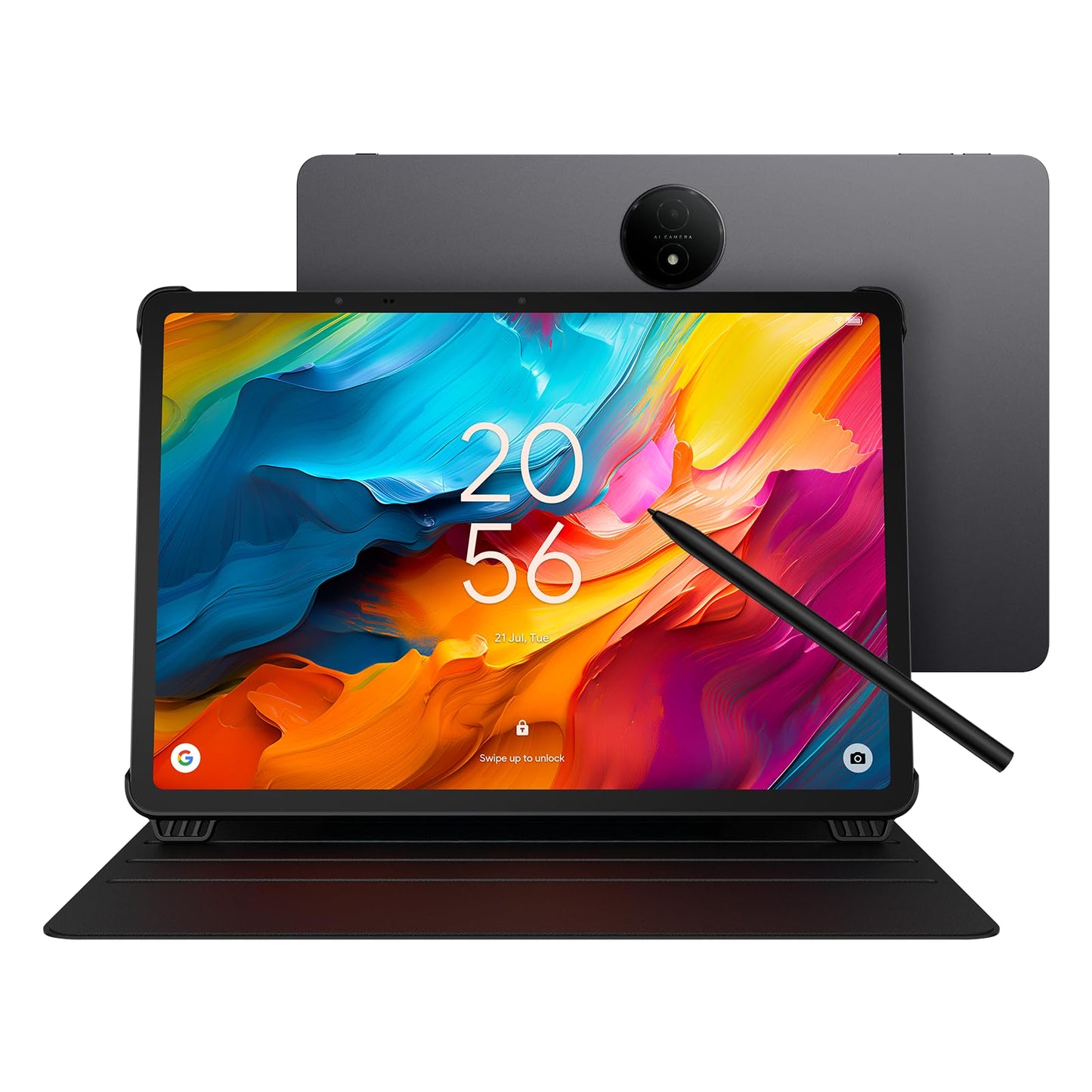 TCL NXTPAPER 14 Android Tablet, 14.3" Paper-Like Display Drawing Pad, Digital Notebook & Musician Tablet with 4096-Level Stylus, Flip Case, 8+8GB RAM, 256GB Storage, 10000mAh, Multi-Window, Matte Gray