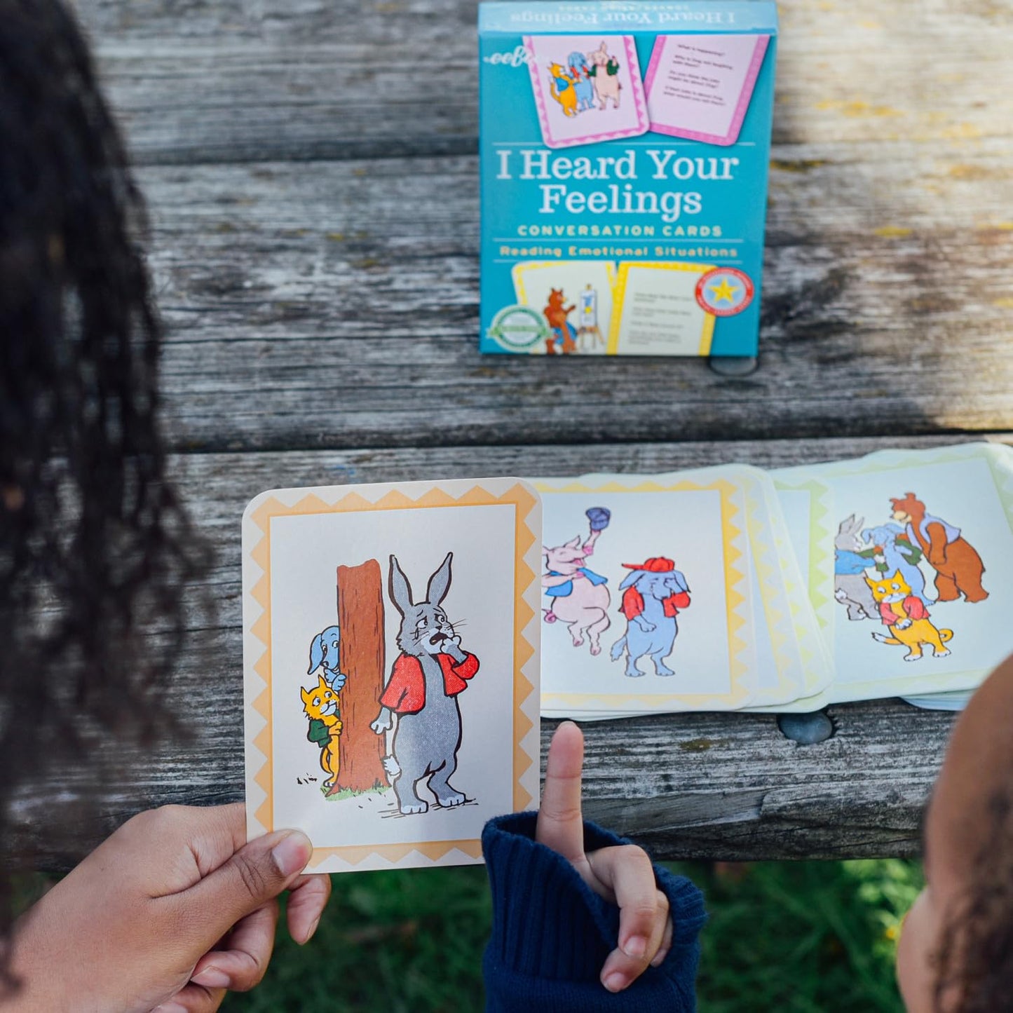 eeBoo: I Heard Your Feelings - 48 Conversation Flashcards, Develops Empathy Through Friendly Illustrations of Emotional Situations, Develop Social and Emotional Intelligence, for Ages 3 and up