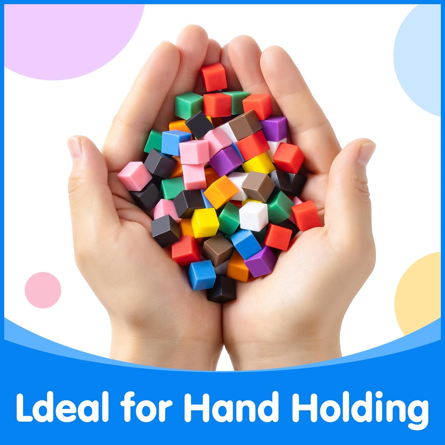 Odoorgames Pixel Art Creator - STEM Toys - 400 Hard Plastic Cubes, Fine Motor Skills Educational Games & Kindergarten Activities Toy for Kids