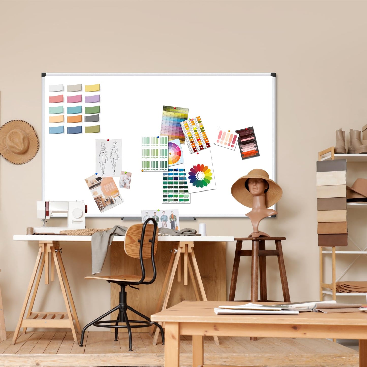XBoard Magnetic Dry Erase Board 72" x 40" Wall Mounted, Large Whiteboard with Marker Tray, Aluminum Frame Large Dry Erase Board for Office, Conference Room, School