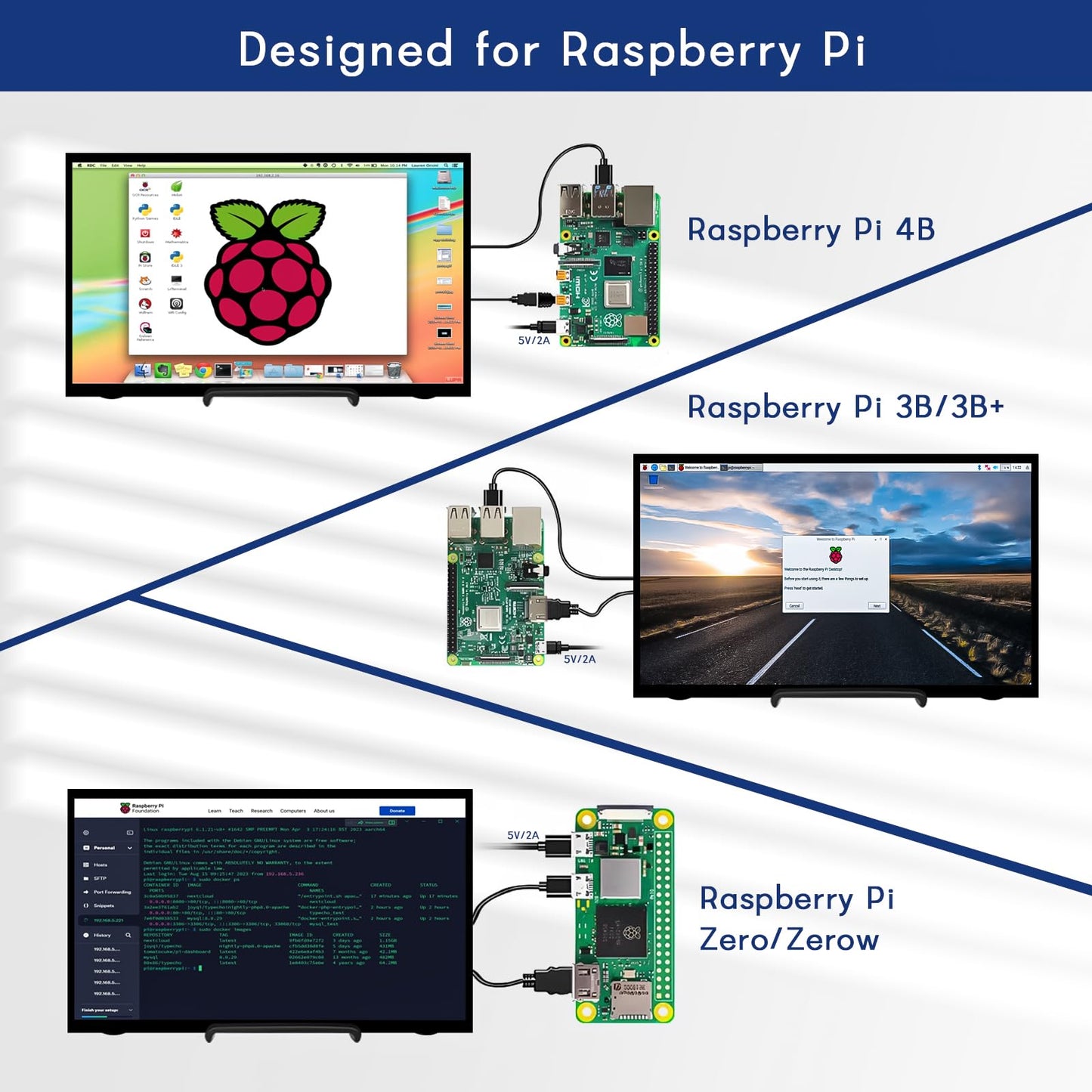 HAMTYSAN 11.6 Inch Raspberry Pi Screen FHD 1366x768 Touchscreen Monitor IPS Second Screen Display with Dual-Speakers for Raspberry Pi 5/4/3/2/ Win11/10/8/7 Jetson Nano