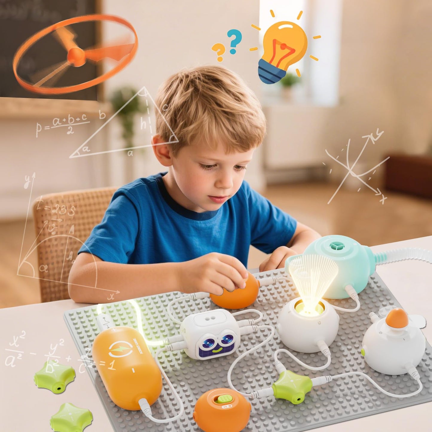 Science Kits for Kids, 448+ Projects Circuit Exploration Kits Educational Electronics Toys for Boys & Girls Hands-On Engineering Toy, Birthday, Halloween, Christmas Gift for Ages 5 6 7 8 9 10 11 12