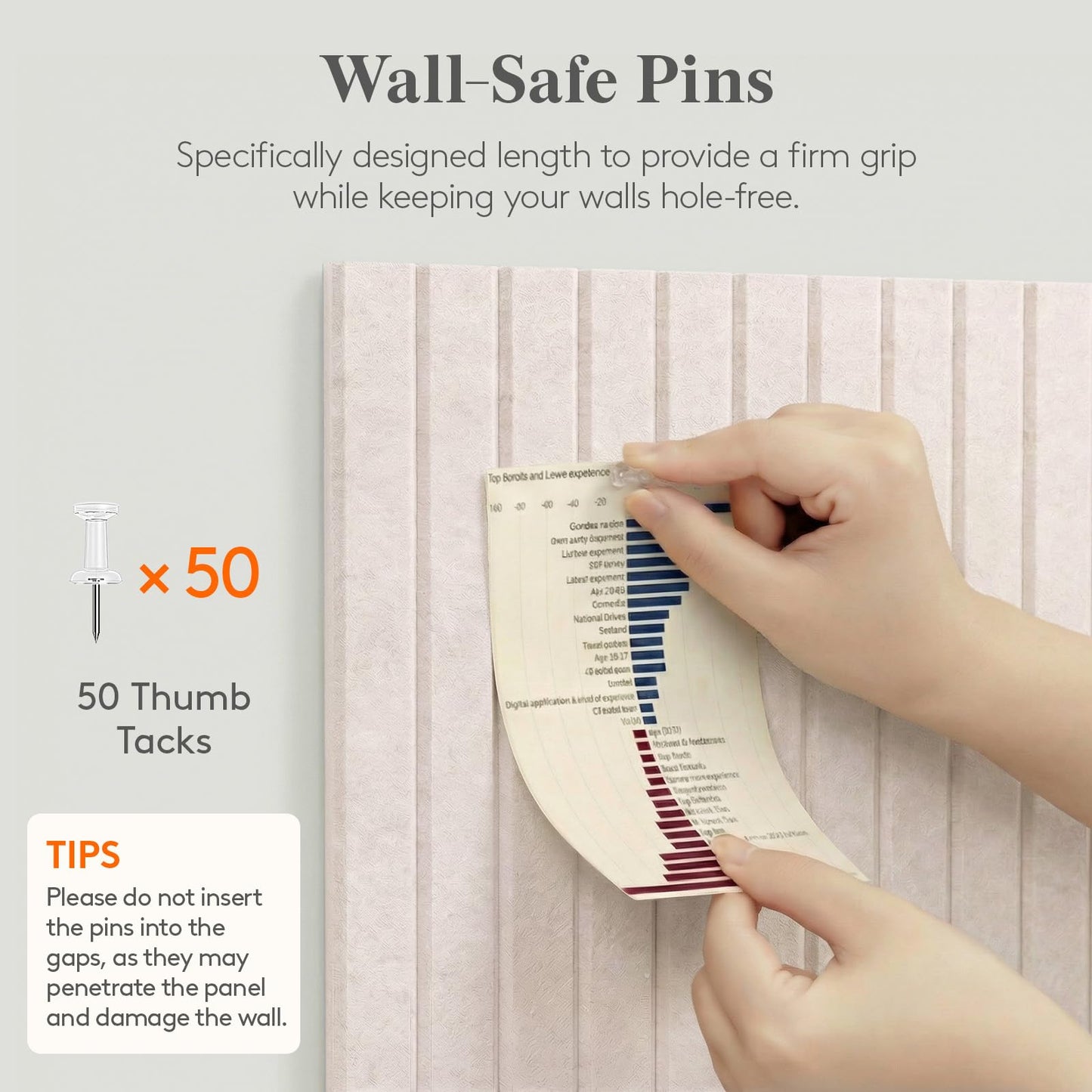 Lifewit Felt Slatted Bulletin Board, 12 Pack Self-Adhesive Panel, 48"x 36" Total Size, Cork Board Alternative, Pin Message Board with 30 Pushpins for Room and Office Decor, Home, Dorm, Oatmeal