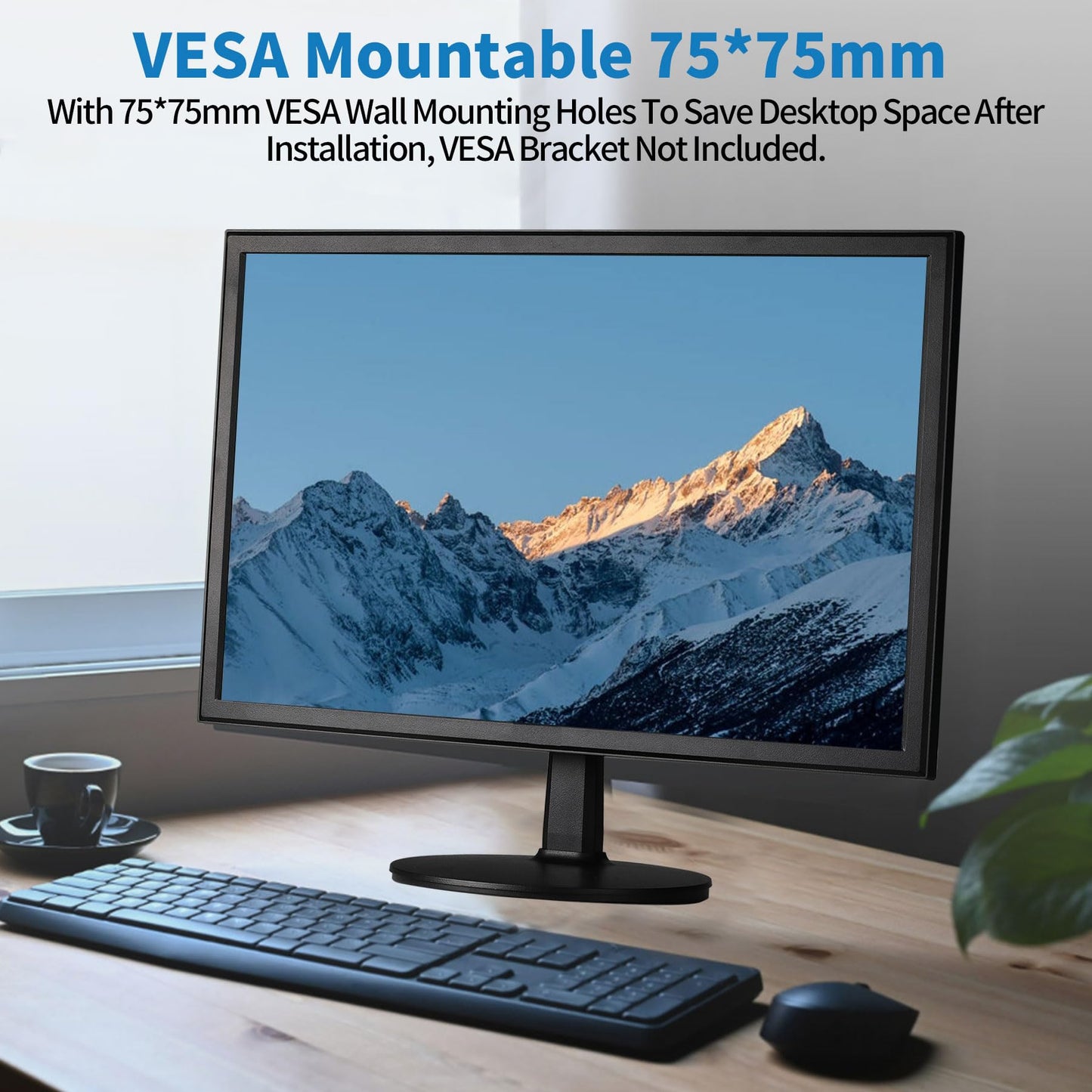 Insykktrkig 19" 1440x900 PC Monitor Office Monitor HDMI VGA LED Desktop Display Dual Speakers,60Hz,5ms,VESA Mounting,Wide Viewing Angle 170°,Brightness 300cd/m²,Tilt Adjust,Business Computer Screen