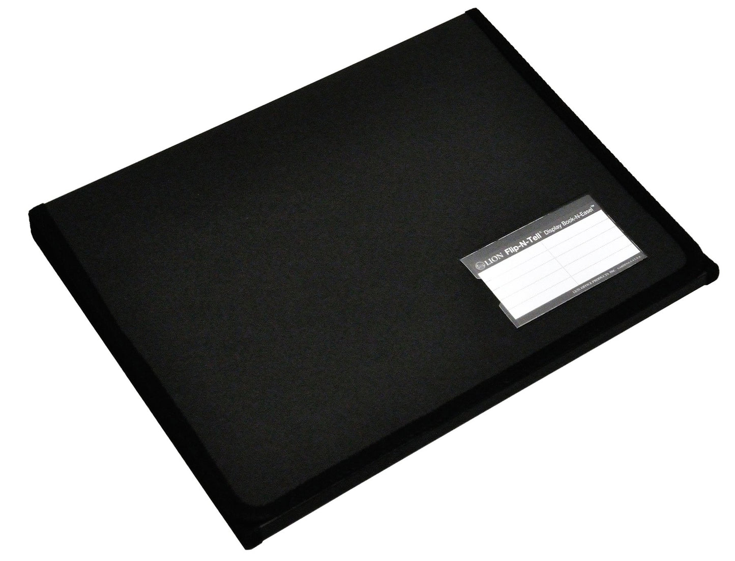 Lion Flip-N-Tell Display Book-N-Easel, Letter, 20 Double Sided Pocket, Horizontal, 1 Easel Display Book (39008-H)