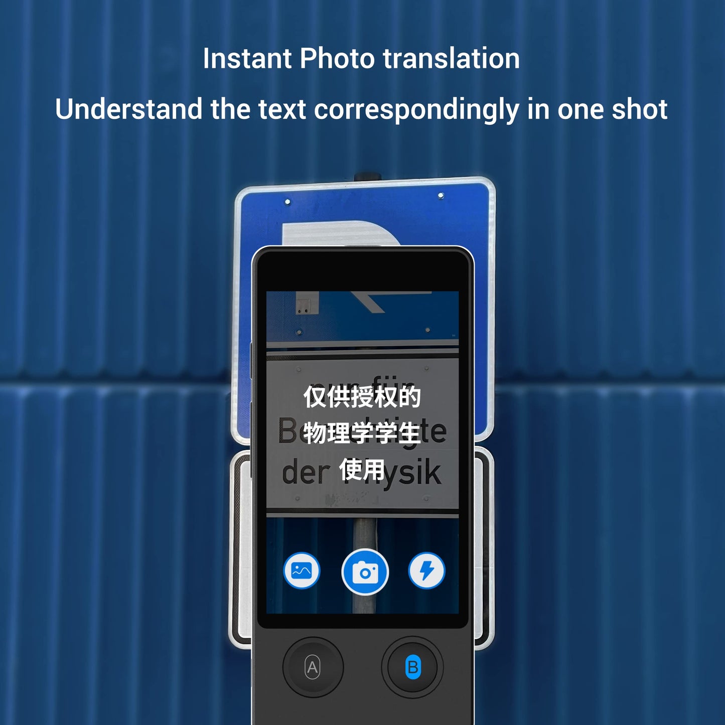 ANFIER Language Translator Device 144 Languages and Accents with 3.7 inch Touchscreen [Latest Generation Smart Translator-W12] AI Image Translator Device Portable Two-Way Voice Translator W12 Black