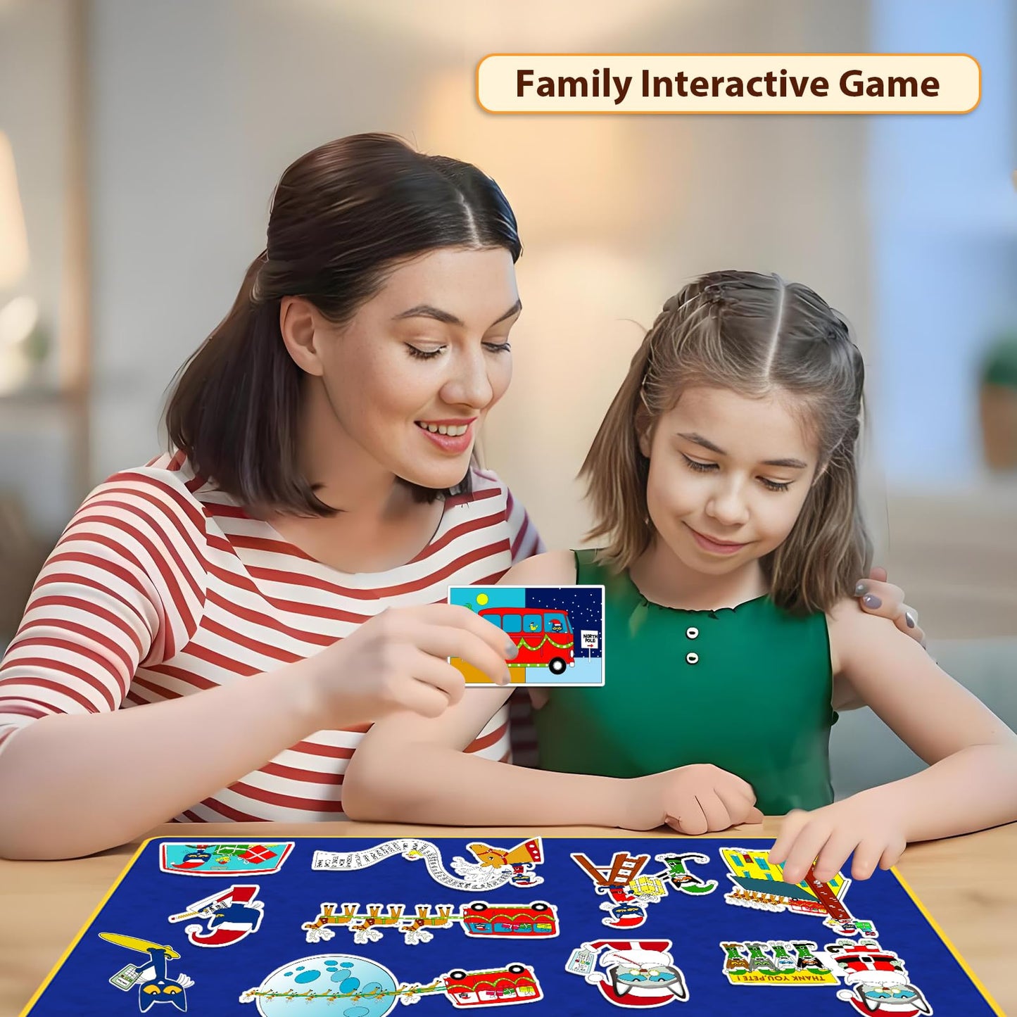Ai fsem Pete's Saves Christmas Felt Board Story Sets Toddler Interactive Toys Flannel Board Stories for Preschool Storytelling Learning Education Toys