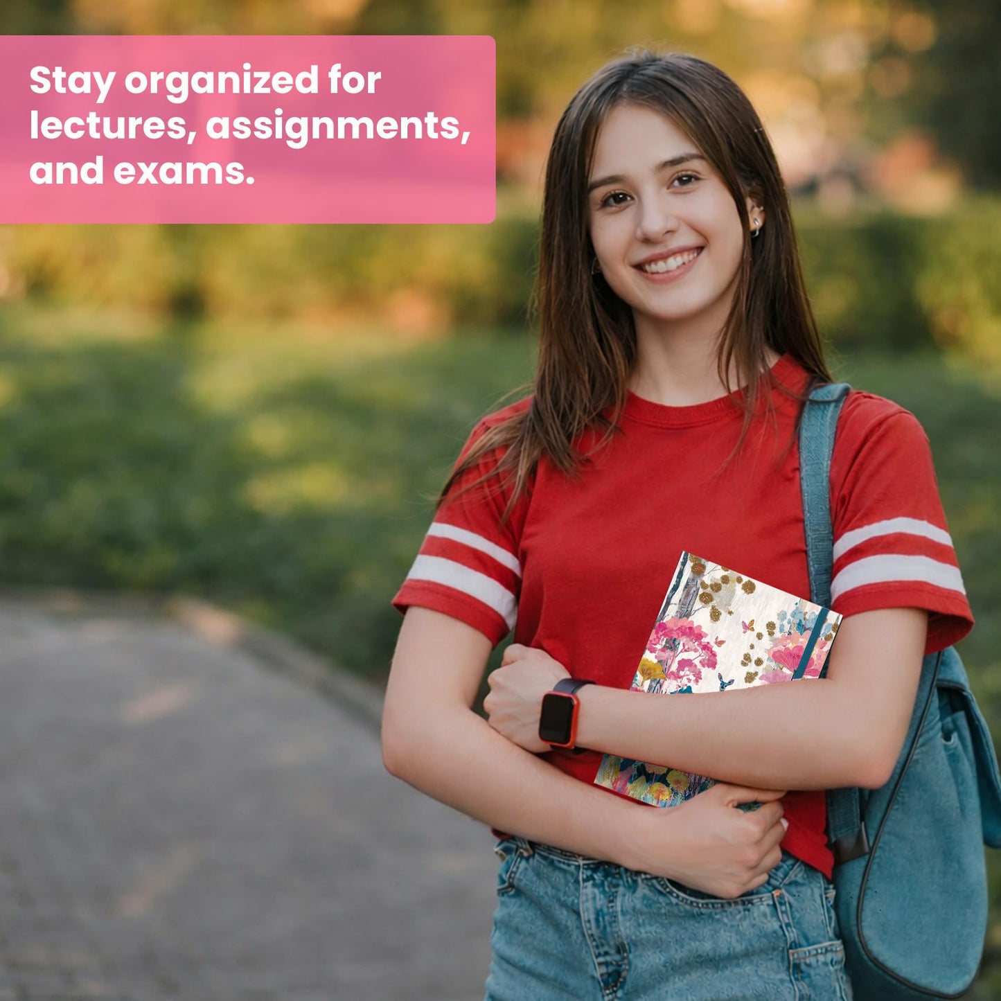 Academic Planner 2026-2027, Monthly and Weekly Calendar Planner, July 2026 - June 2027, Pretty Hardcover Teacher Student Planning Agenda Book with Tabs, Fit for School Office Supplies, 6.3" x 8.5", Fawn Whisper