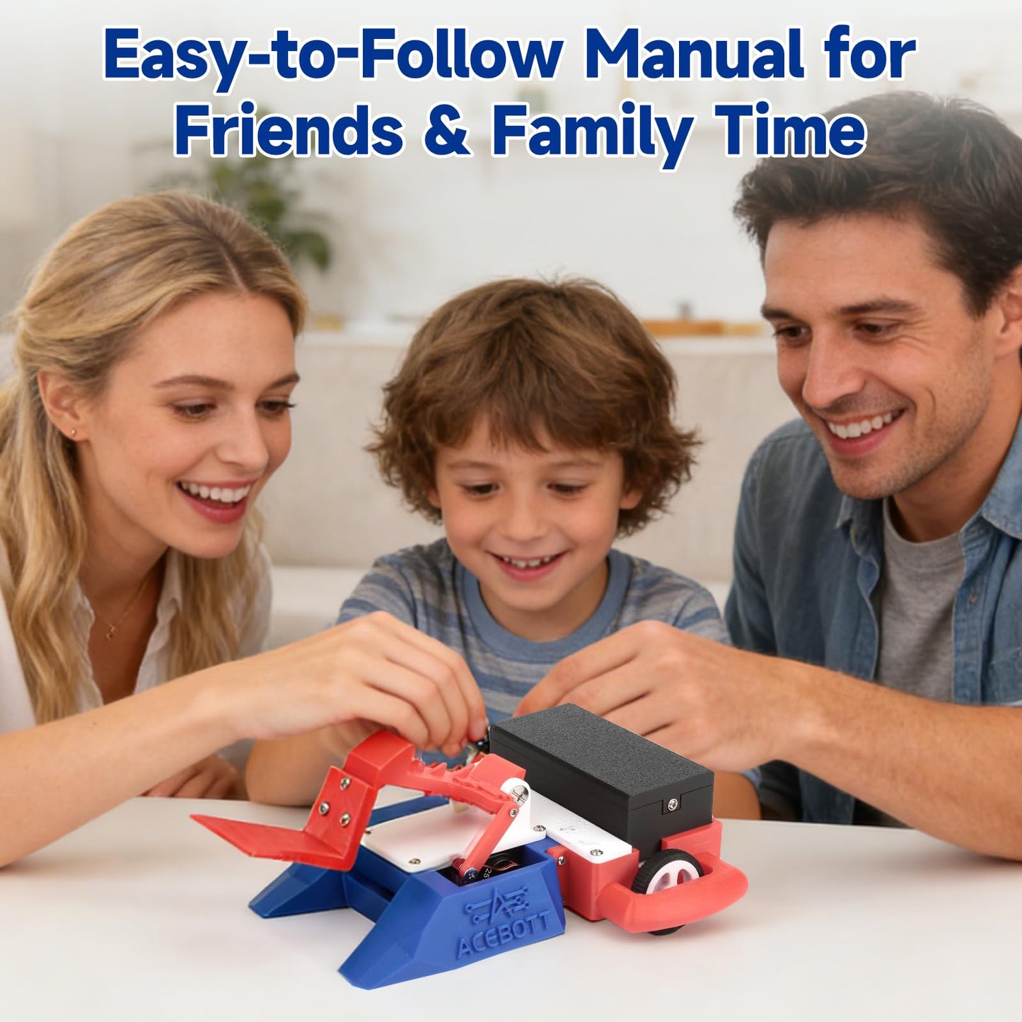 2-in-1 Football & Battle Robot Car Kit, ESP32 APP-Remote Control Battlebolt Car Fighting Robot Toy for Kids Wireless Gameplay Robotics STEM Science Kit Birthday Gift for Boys Girls Age 8+ (One Car)