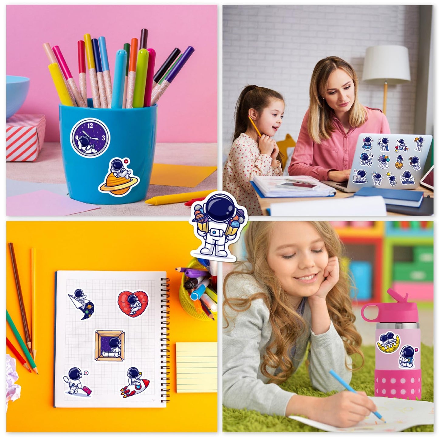 LilyBeauty Multifunction Pencil Case with Calculator, Pencil Sharpener and Curriculum, Multiple Cute Patterns, Suitable for Elementary School Girls, Boys, Great Gifts for Kids (Light Blue)