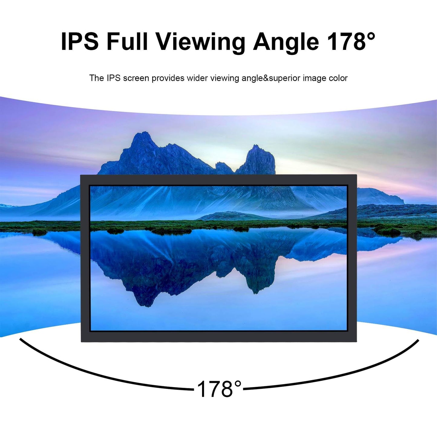 VSDISPLAY 21.5 Inch 1920x1080 IPS LCD Industrial Monitor 1000 Nits High Brightness Supports H/D/DVI/VGA Video Inputs,for Outdoor Display