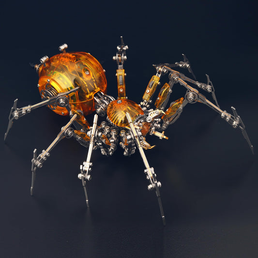 YUEZUDPO 3D Metal Puzzles for Adults, Metal 3D Puzzle DIY 3D Spider 602 Pieces Mechanical Building Kit,3D Model Kits to Build for Birthday Christmas