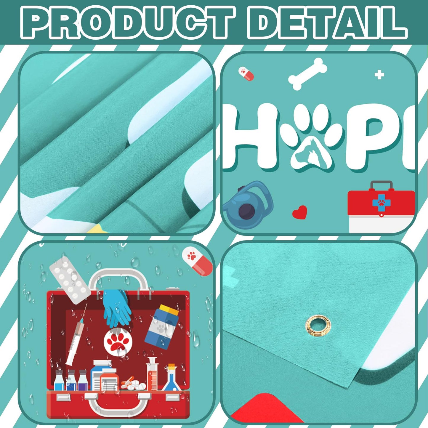Fanfanwin 3 Pcs Happy Vet Tech Week Banner We Appreciate Thank You Veterinary Technician Week Decorations Vet Hospital Staff Party Supplies for Hard Work Nurse Enthusiast