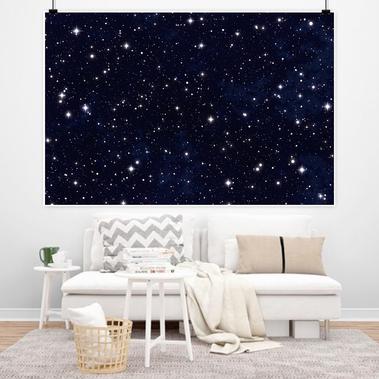 Renaiss 6x4ft Starry Night Sky Photo Backdrop Galaxy Universephotography Background Twinkle Stars Classroom Outer Space Theme Party Decor Kids Birthday Banner Astronauts Artistic Photo Booth Props