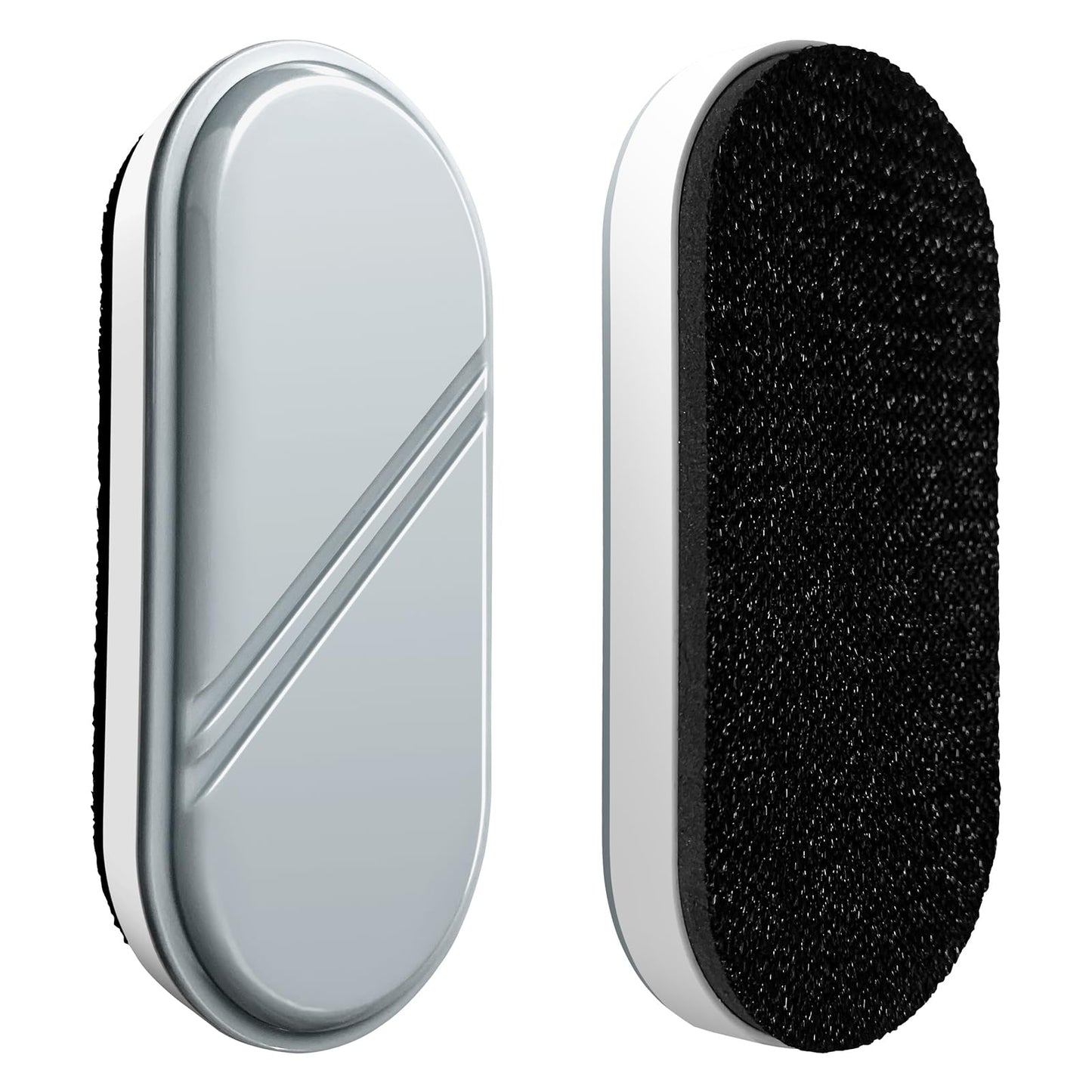 FUNISKETCH Dry Erase Eraser, Magnetic White Board Erasers - 2 Pack,Glass Board Glass Whiteboard Eraser for Office and School Supplies (Gray)