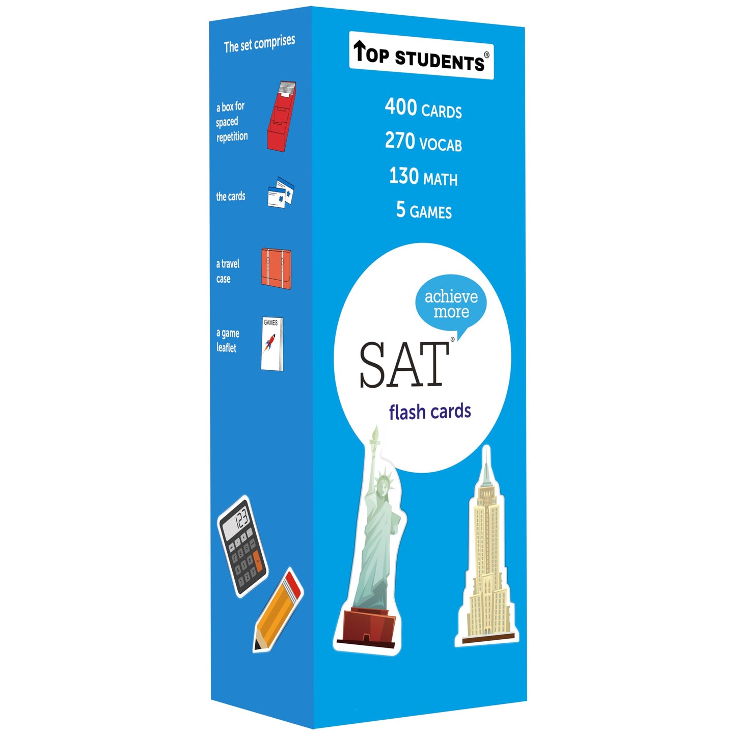 SAT Flash Cards 2026 | 400 SAT Vocabulary + SAT Math Flash Cards | SAT Prep | SAT Math Cards | SAT Vocab Cards | SAT Prep Cards | SAT Words | SAT Classroom and Home Kit | SAT Digital Prep
