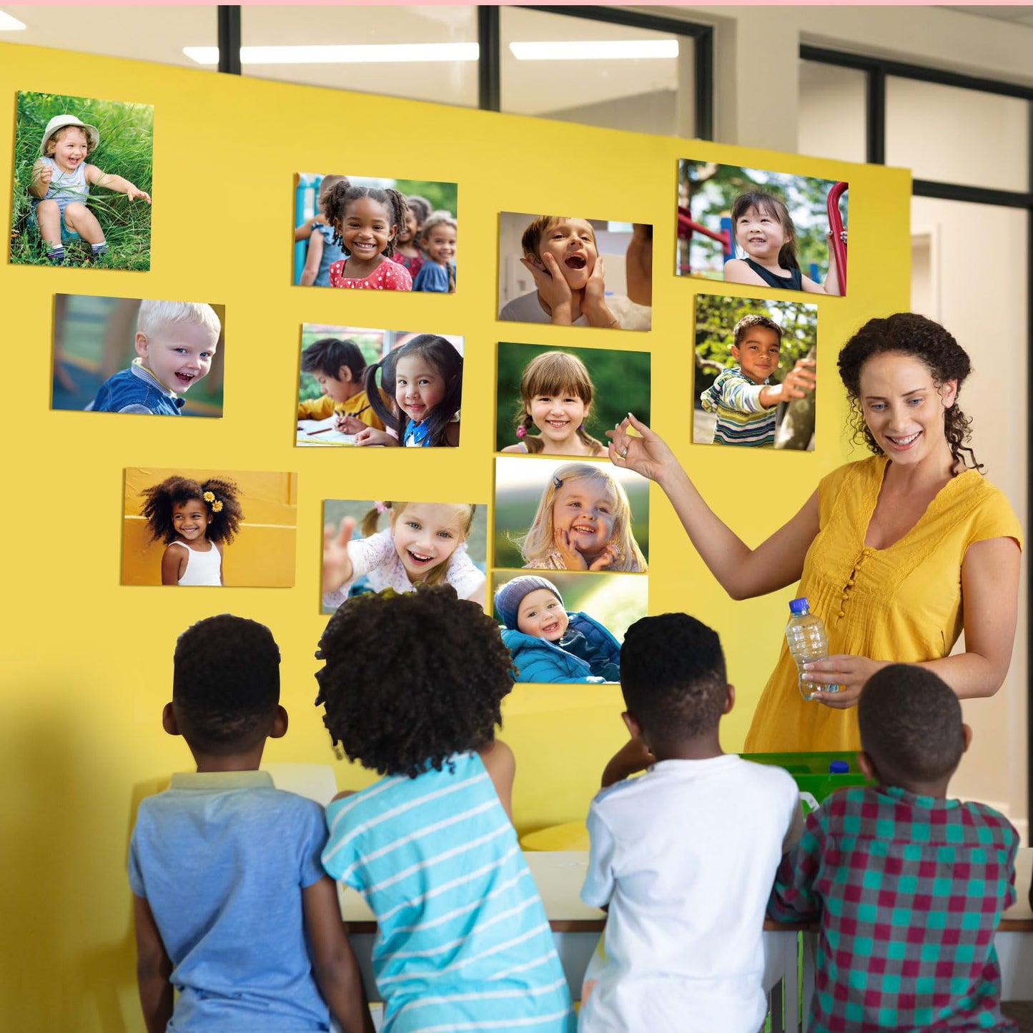 Motiskyy 12 Pcs Diversity Posters for Classroom Preschool Educational Learning Real Pictures for Daycare Home Multicultural Awareness(Children Real Photo Poster Style)