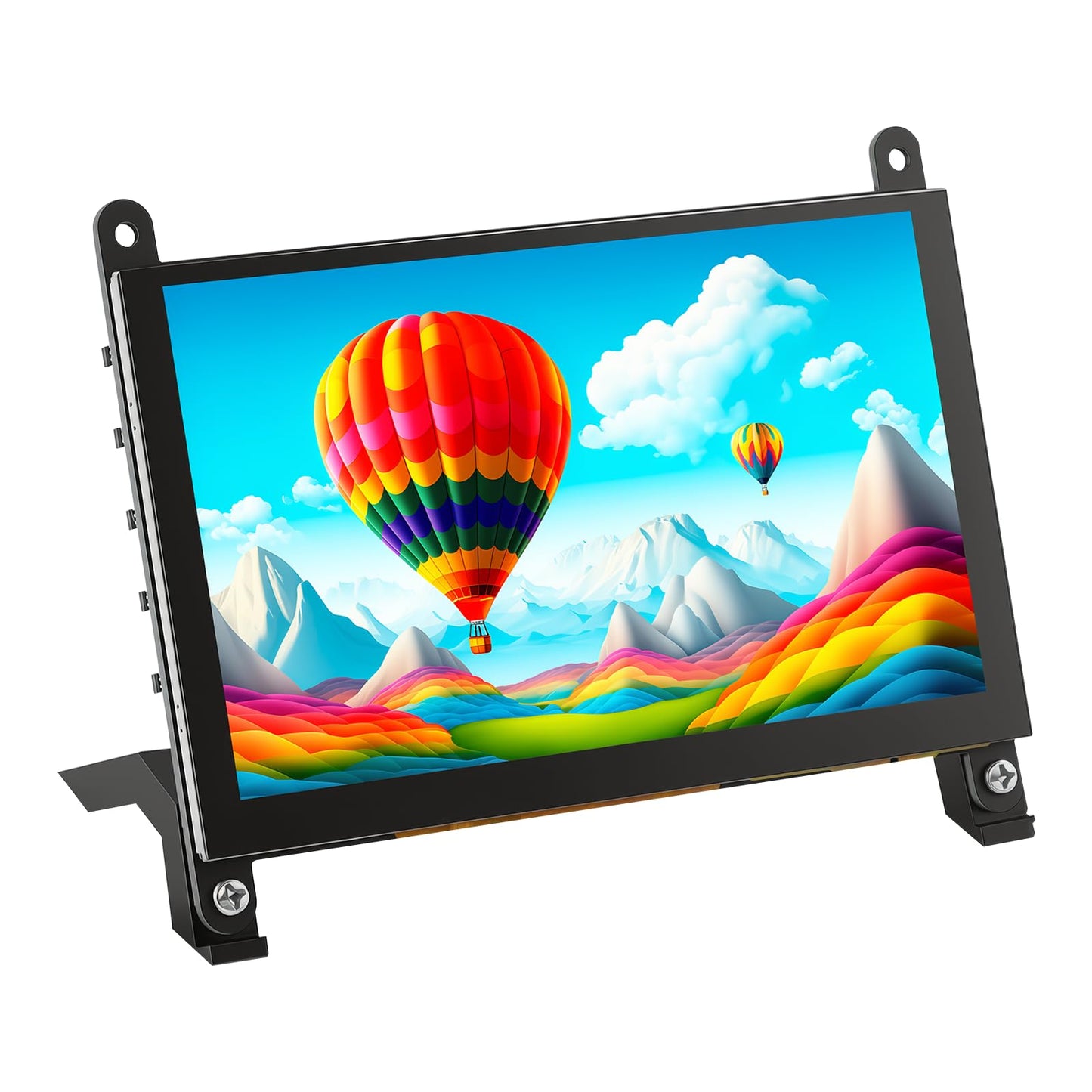 ELECROW 5 Inch Touch Screen Monitor IPS Display, 1024×600 Mini Touchscreen HDMI-Compatible & USB Powered Compatible with Raspberry Pi/BB Black