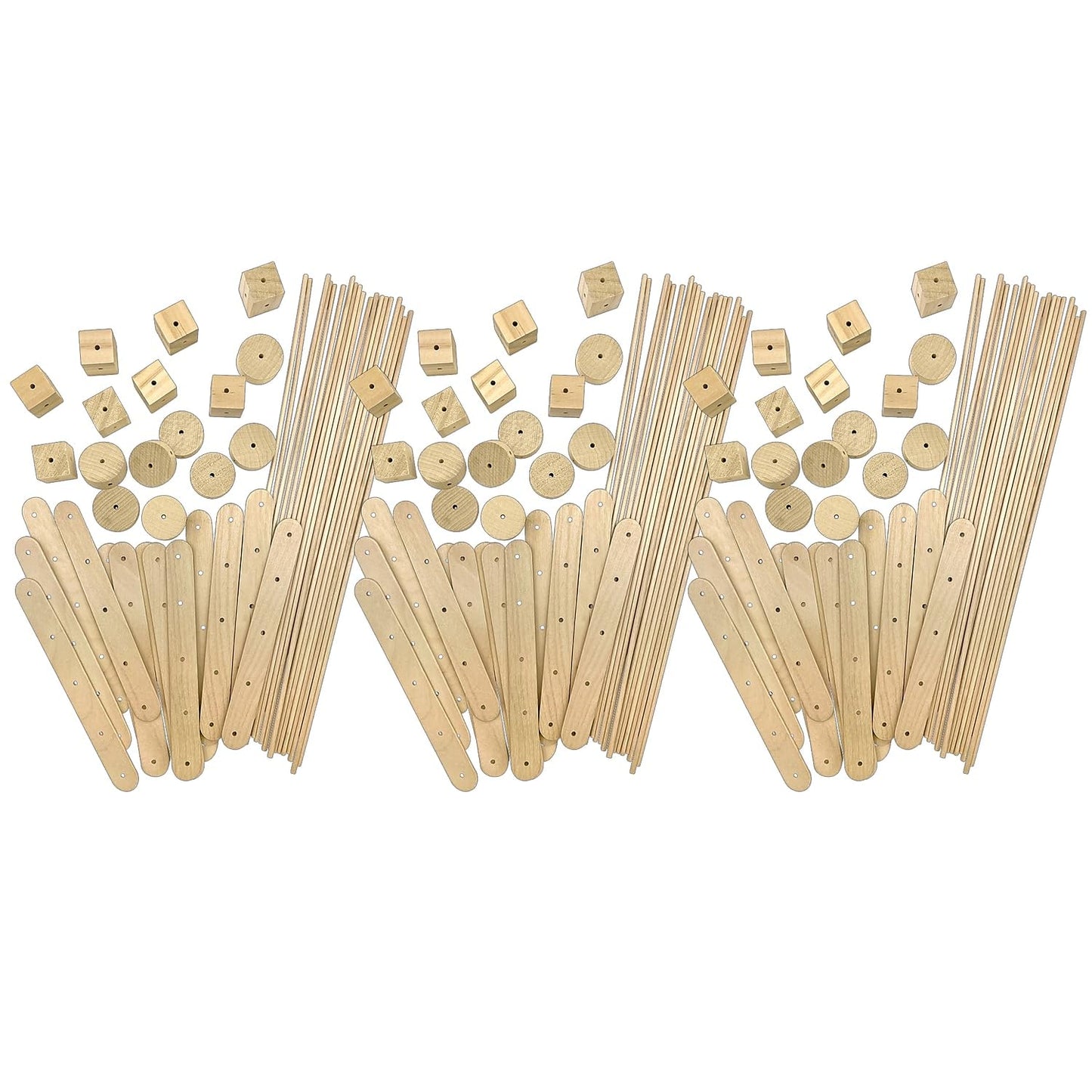 Teacher Created Resources STEM Basics: Wood Construction Kit - 66 Count
