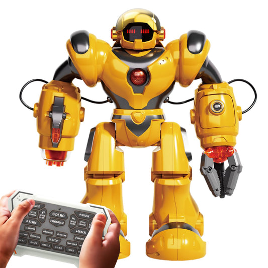 BEZGAR Robot Toys for Kids 3-12 Years Old - Big RC Robot Programmable Dancing with 22 Actions, Remote Control Emo Robots Supporting 78 Changing Expression Christmas Birthday Gift for Boys and Girls