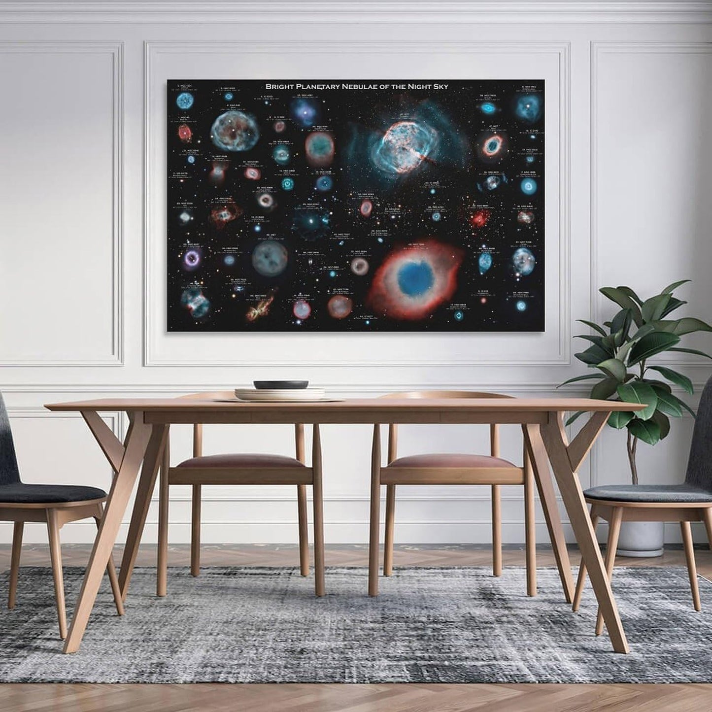 YLJAPOS Planetary Nebulae Galaxy Solar System Poster Astronomy Outer Space Canvas Wall Art Aesthetic Decorative Painting Living Roomstylestyle 12x18inch(30x45cm)