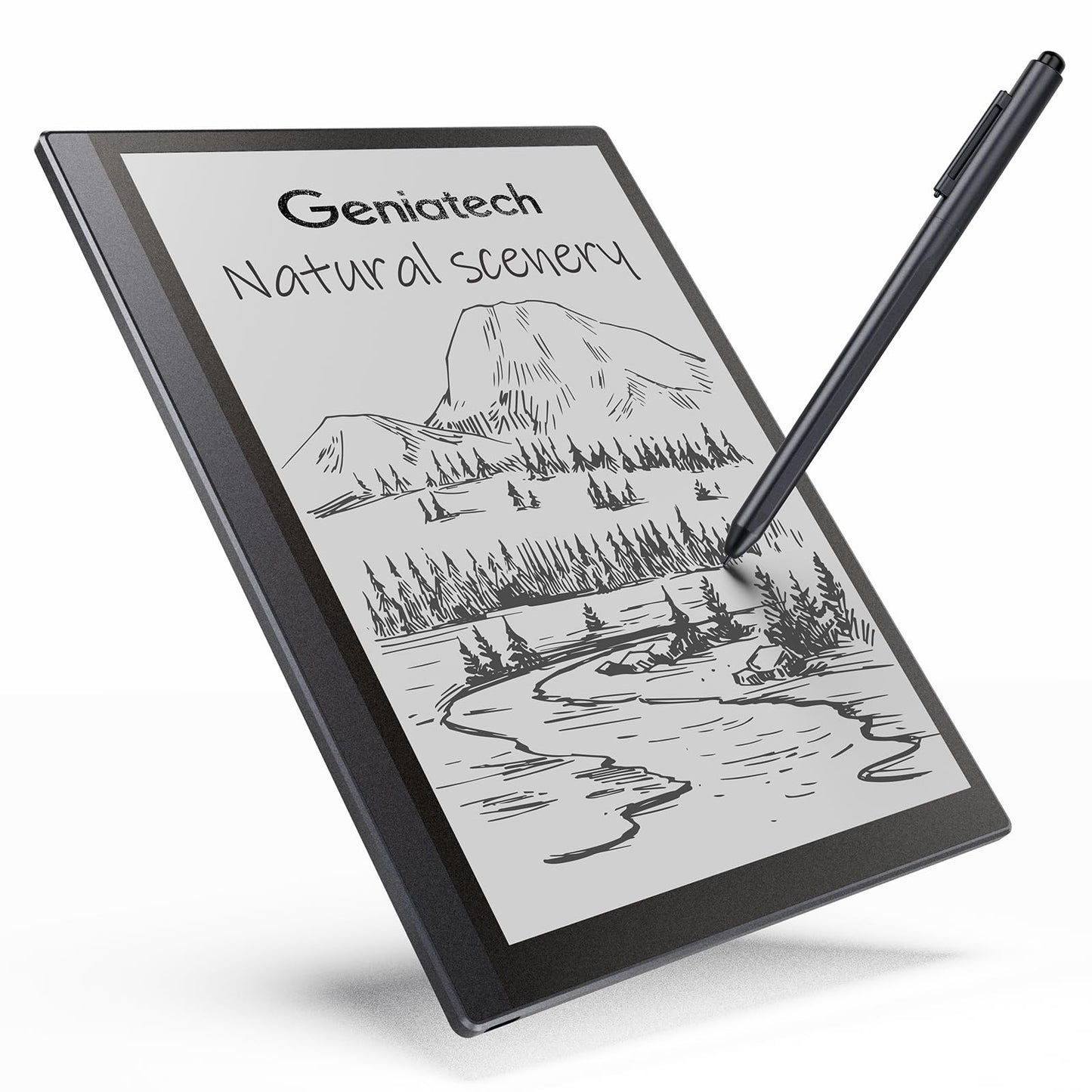 Geniatech Kloudnote Slim 10.3" Digital Notebook, E Ink Tablet and ePaper Notepad for ebook Reading and Writing, 227ppi ereader Device in 2025, 5.3mm Ultra-Thin (Grey)