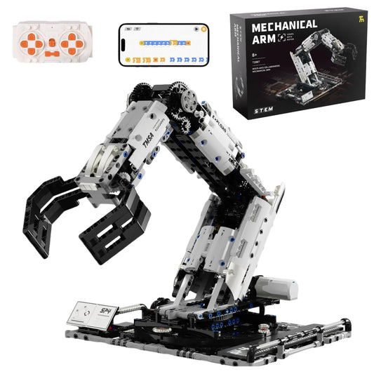 Robotic Arm Building Blocks Set, Programmable Stem Toys for Ages 8-13, Technic Coding Robot Toys for Kidults, 1029 Pcs Educational Projects for School, APP & Remote Control with Rechargeable Battery