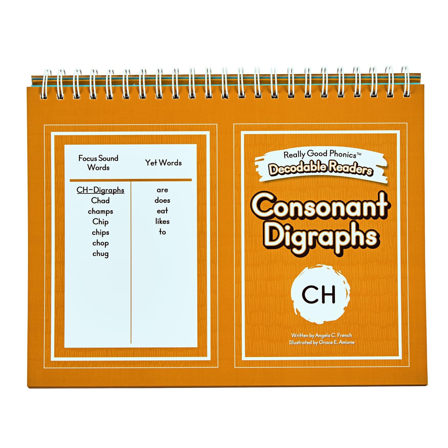 Really Good Phonics Decodable Readers Flip Chart, Consonant Digraphs and Special Digraphs, Learning Activities for Kids, Homeschool & Classroom Must Haves