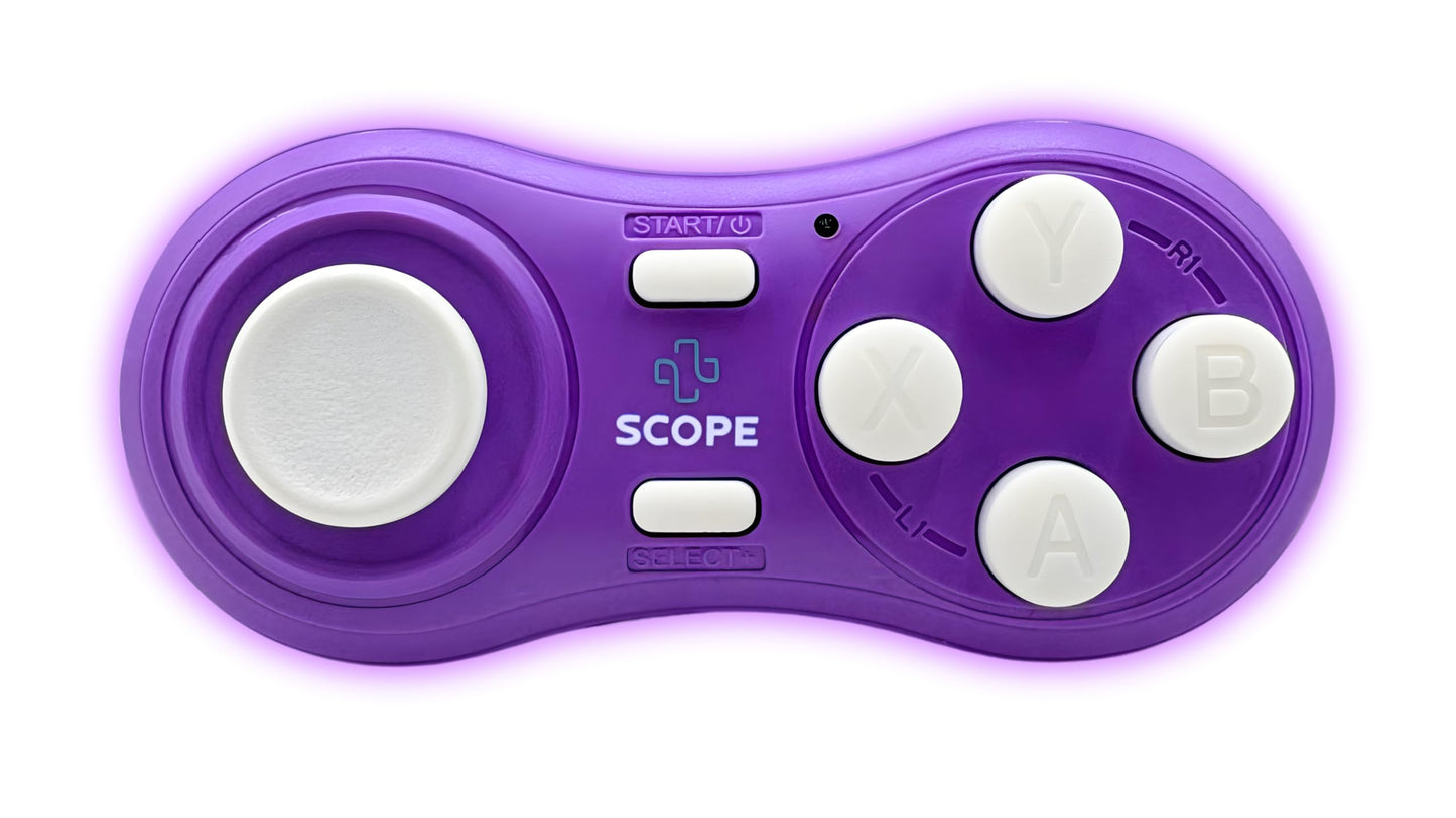 Scope Remote- Remote for Anki. Customizable with Anki Add-on, Compatible with Windows, Mac, iOS, iPad, and Android. Quizlet Compatible, Anki Controller. Amethyst Purple, Plus (16-18 Hours Battery)