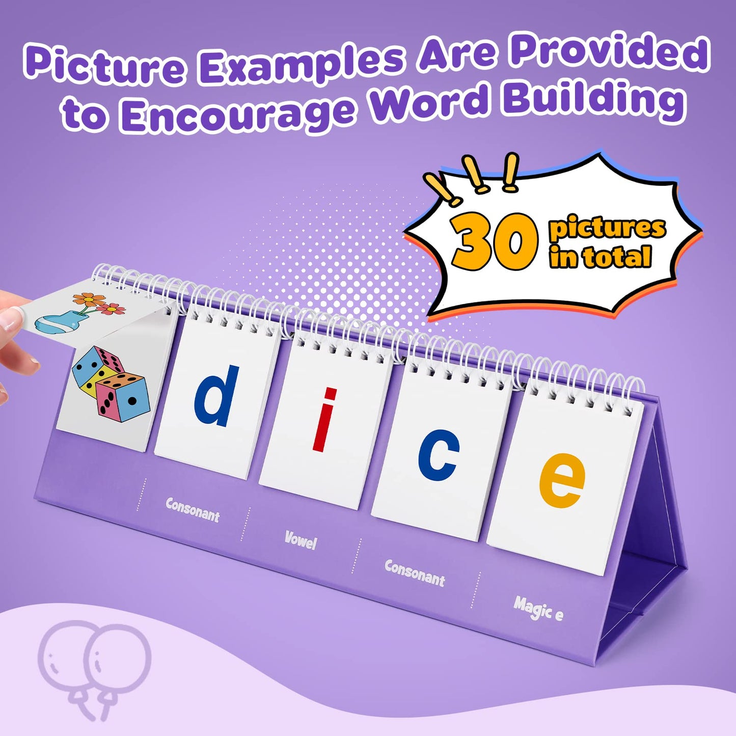 Aizweb Magic E Word Games,Phonics Games Flash Card for Preschool Kindergarten Classroom Must Haves,Spelling Reading Learning Games,Speech Therapy Montessori Educational Toy for Kid 3 4 5 Year Old